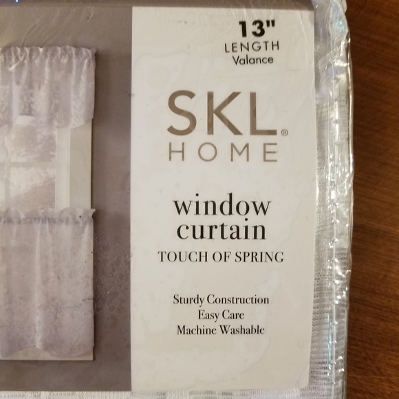 NWT SKL Home Window Curtain Valance - Picture 4 of 7